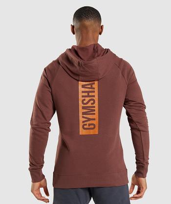 Sudadera Con Capucha Gymshark Bold Hombre Rosas Marrones | CO 3620LIS